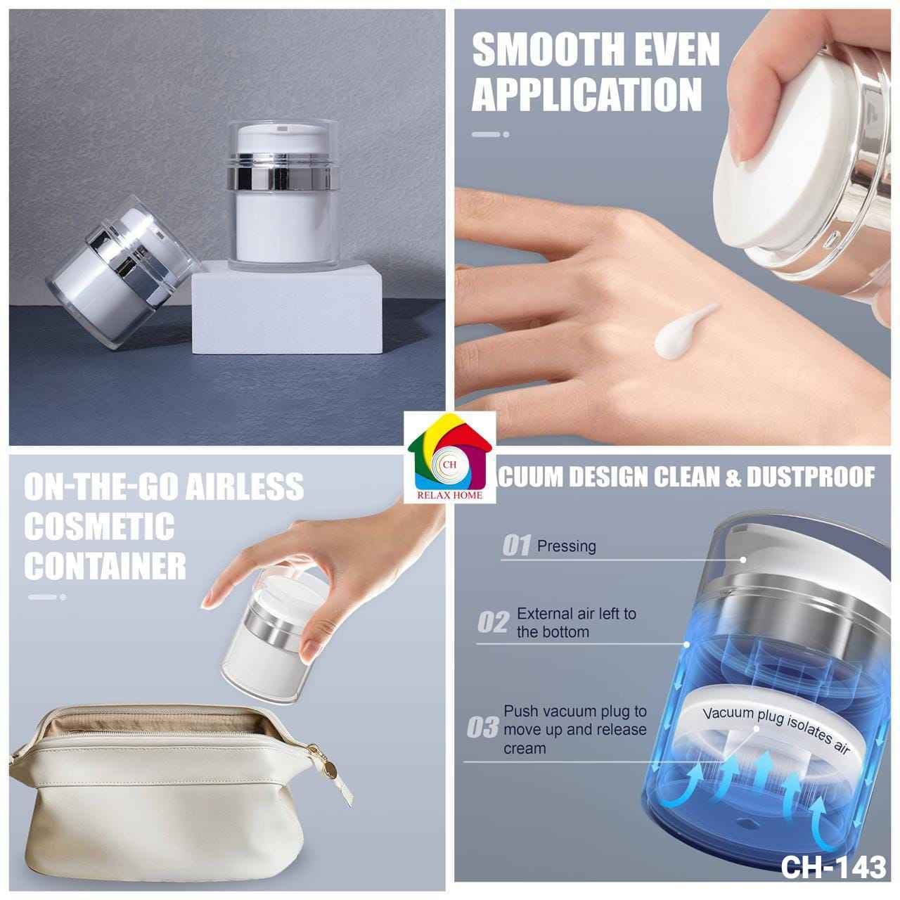 50ml Airless Pump lotion bottle