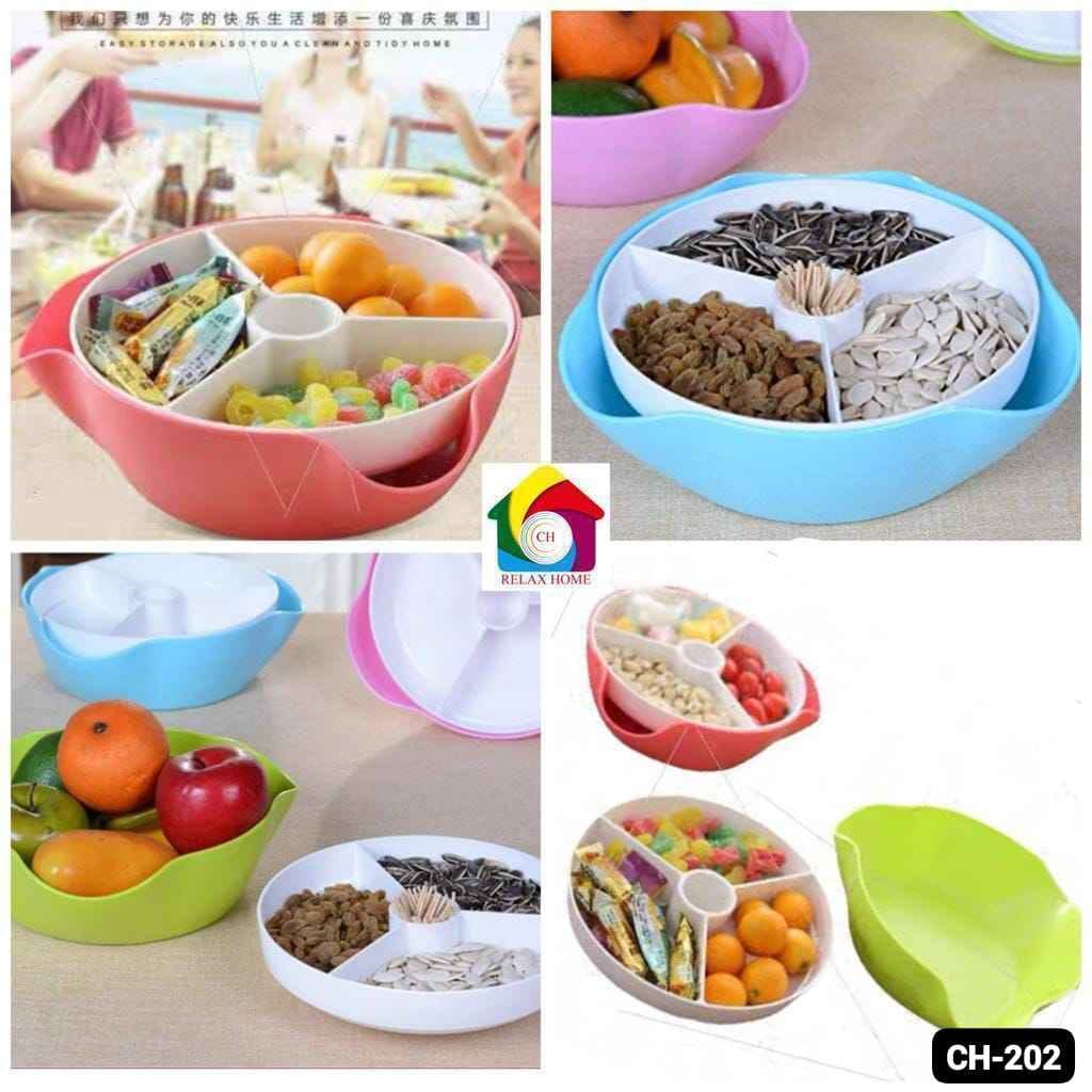 2in1 Creative Fruit Candy Snack Dish