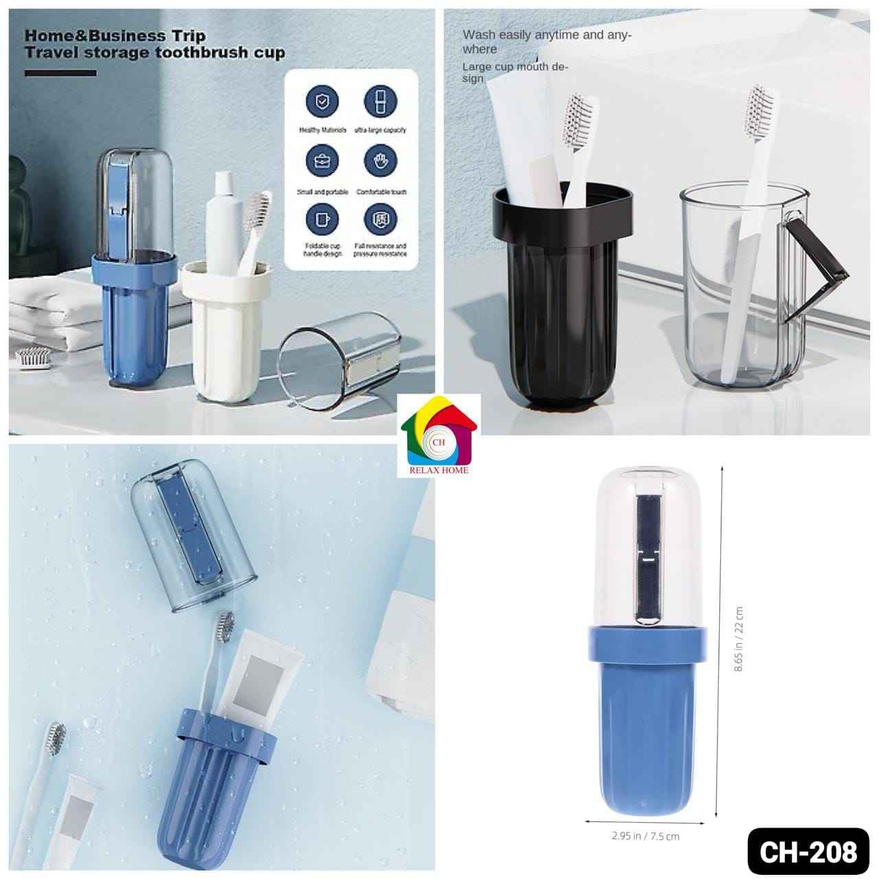 Travel toothbrush cup