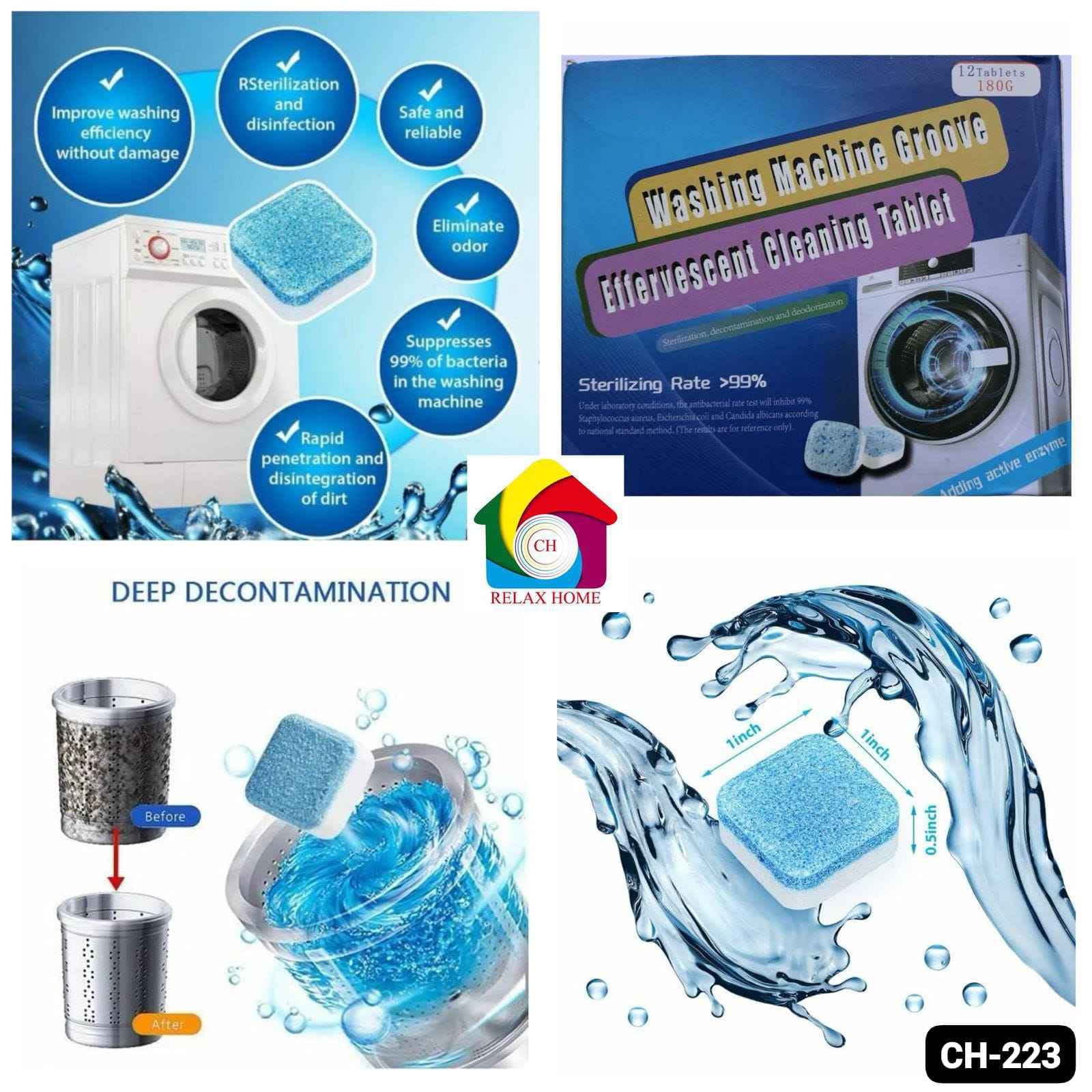 12pcs set Washing Machine Tablet
