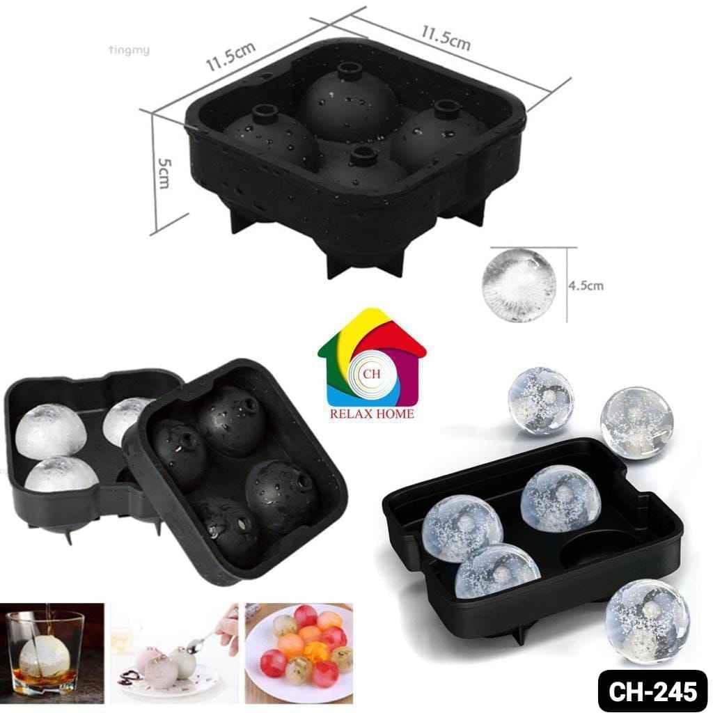 4pcs Silicone Ice Ball Maker
