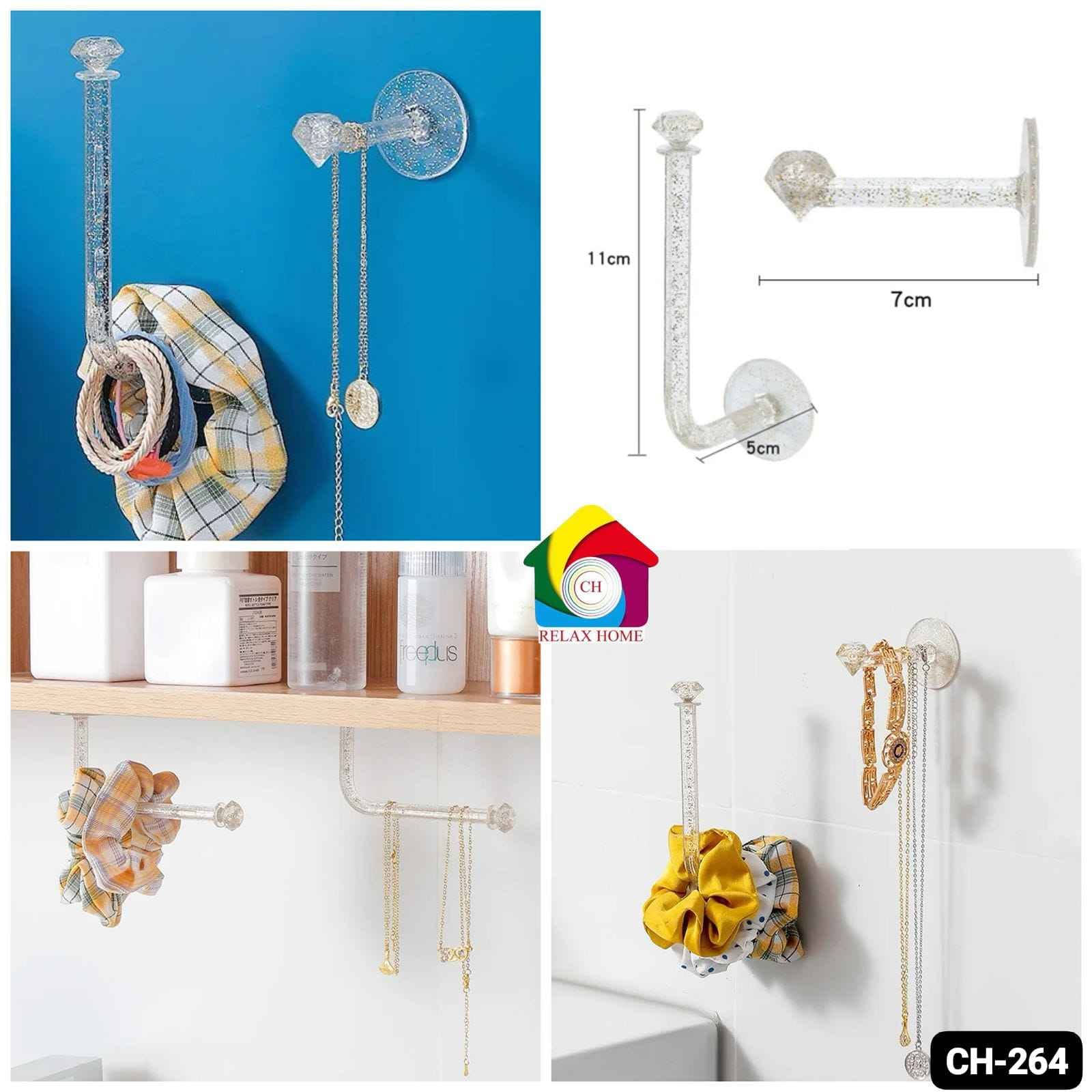 2pcs Acrylic Hook