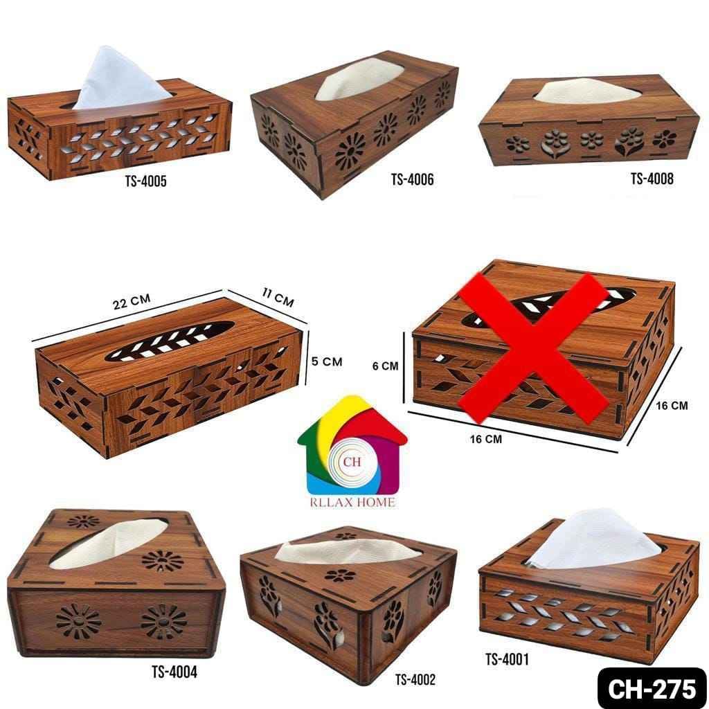 Wooden Tissue Holder