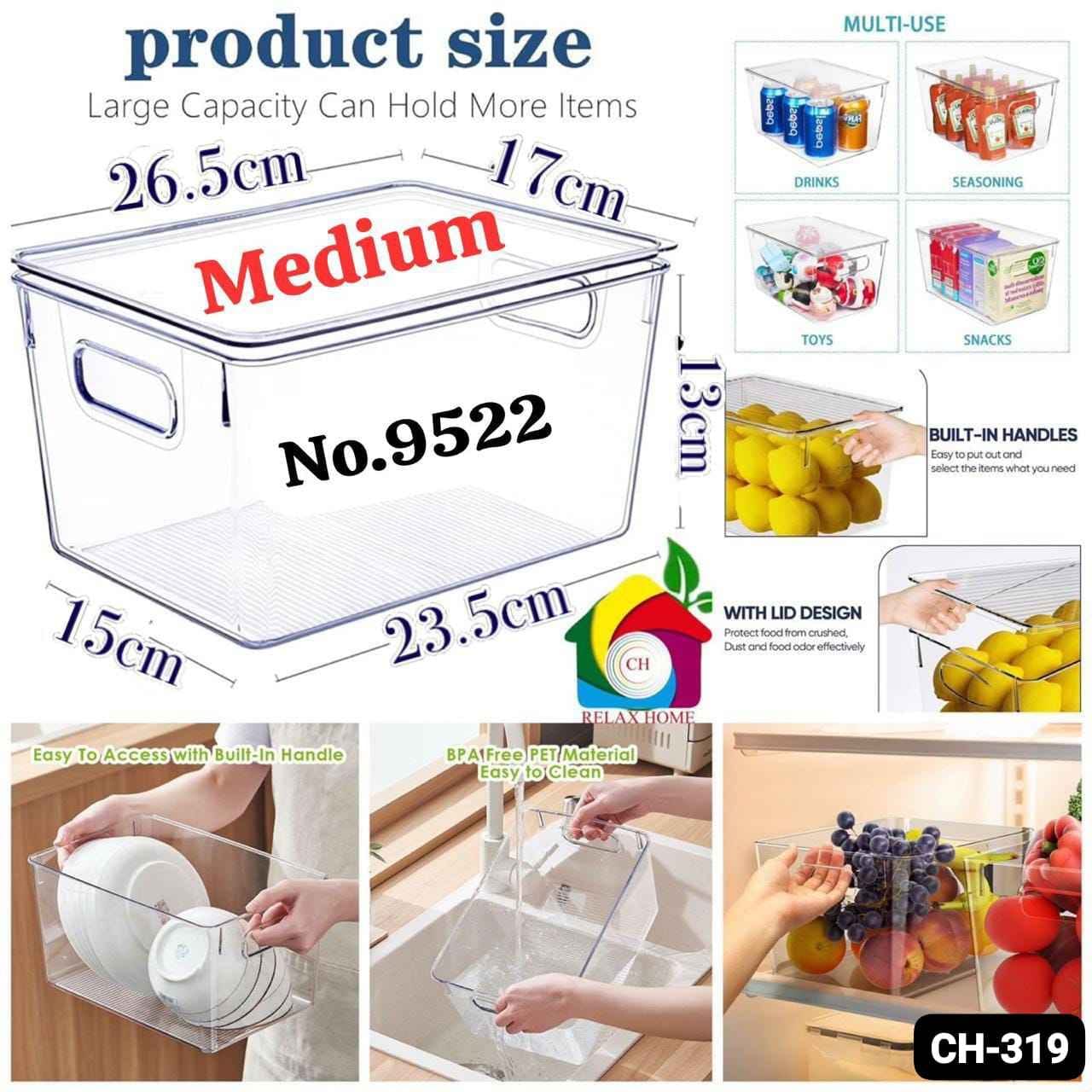 Acrylic Storage Box Medium