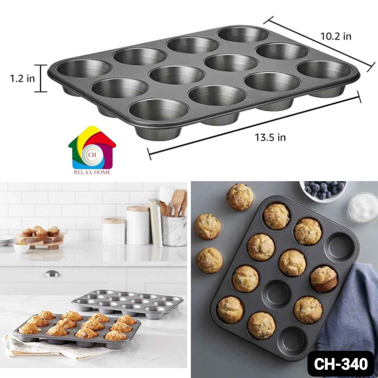 12 Cups Cake Tray