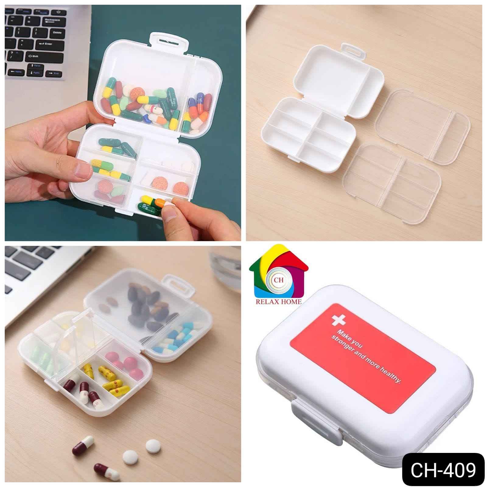 Double 8 Grid Pill Box