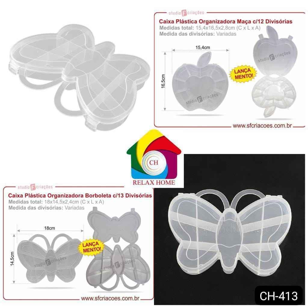 Plastic Butterfly & apple Storage Containers