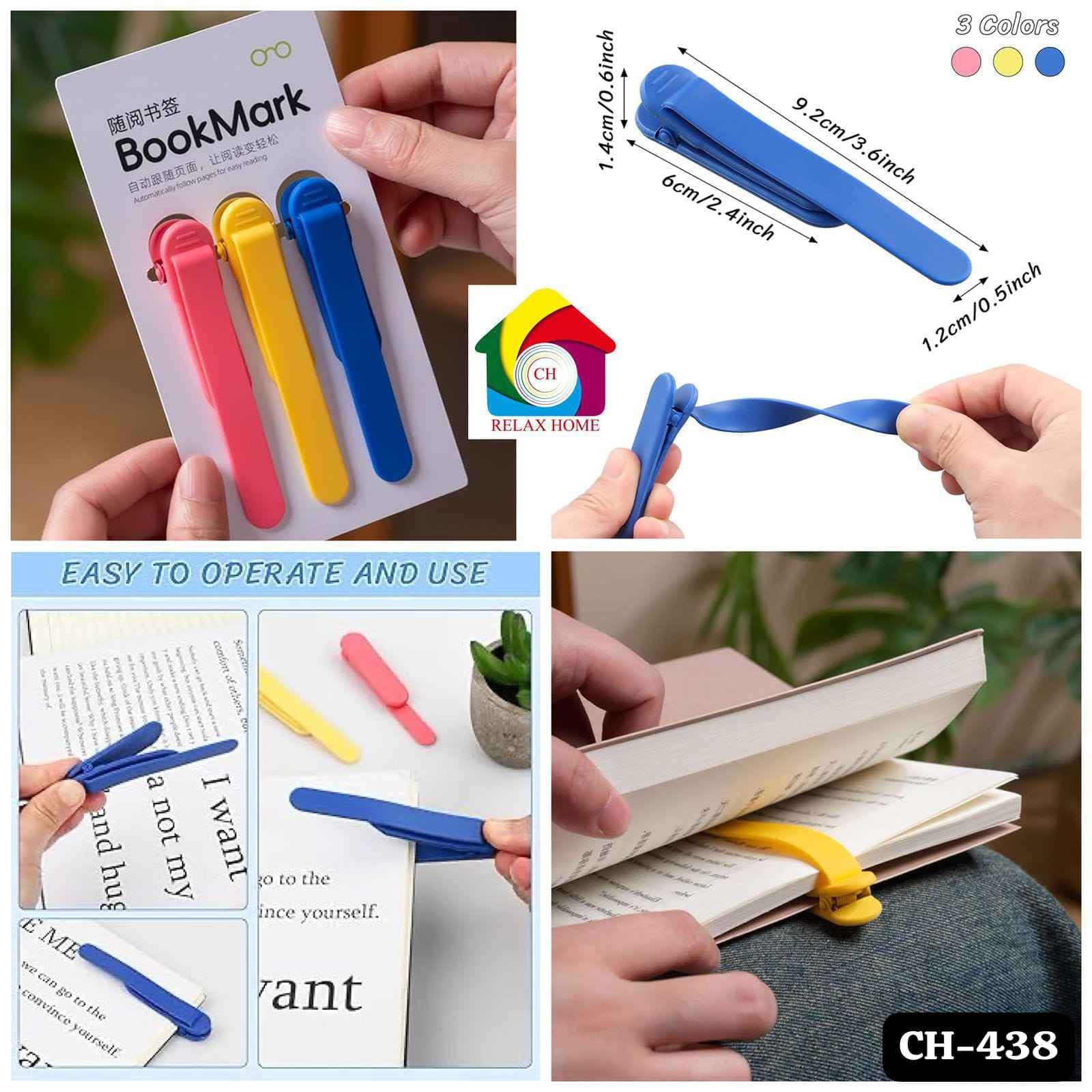 3PCS Bookmark