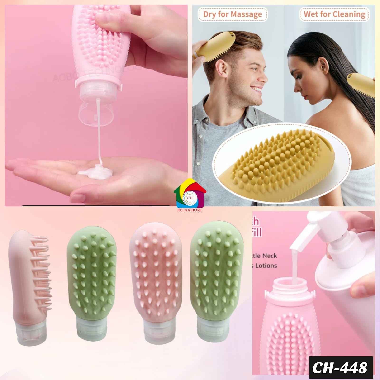 2pcs Silicone Lotion Bottle Set