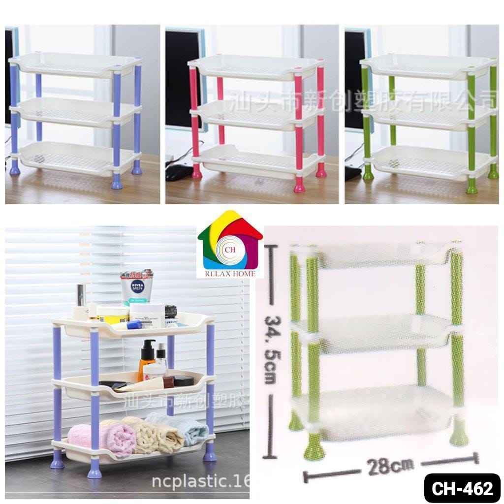 3-layer Plastic Kitchen Shelf