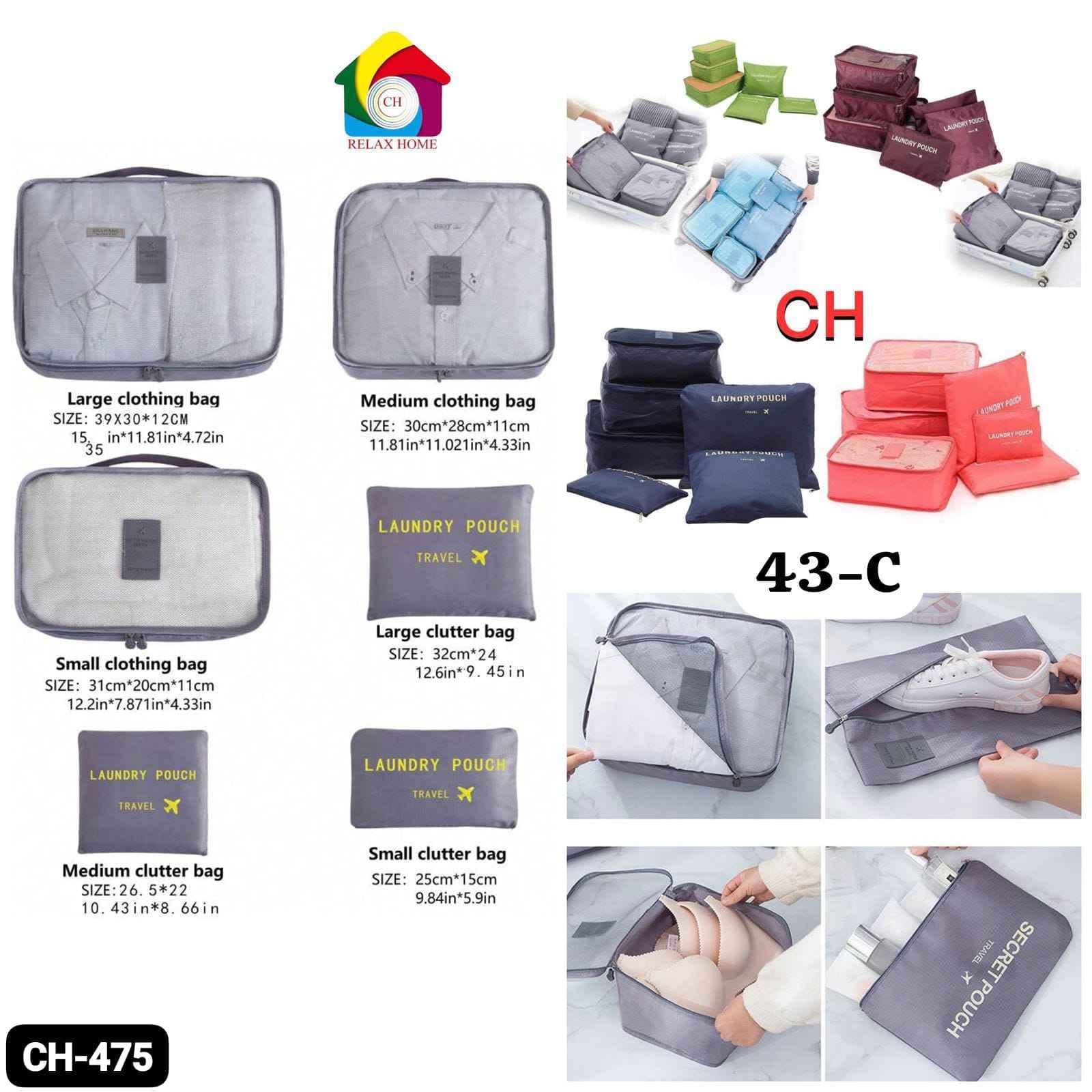 6pcs Cloth Organizer