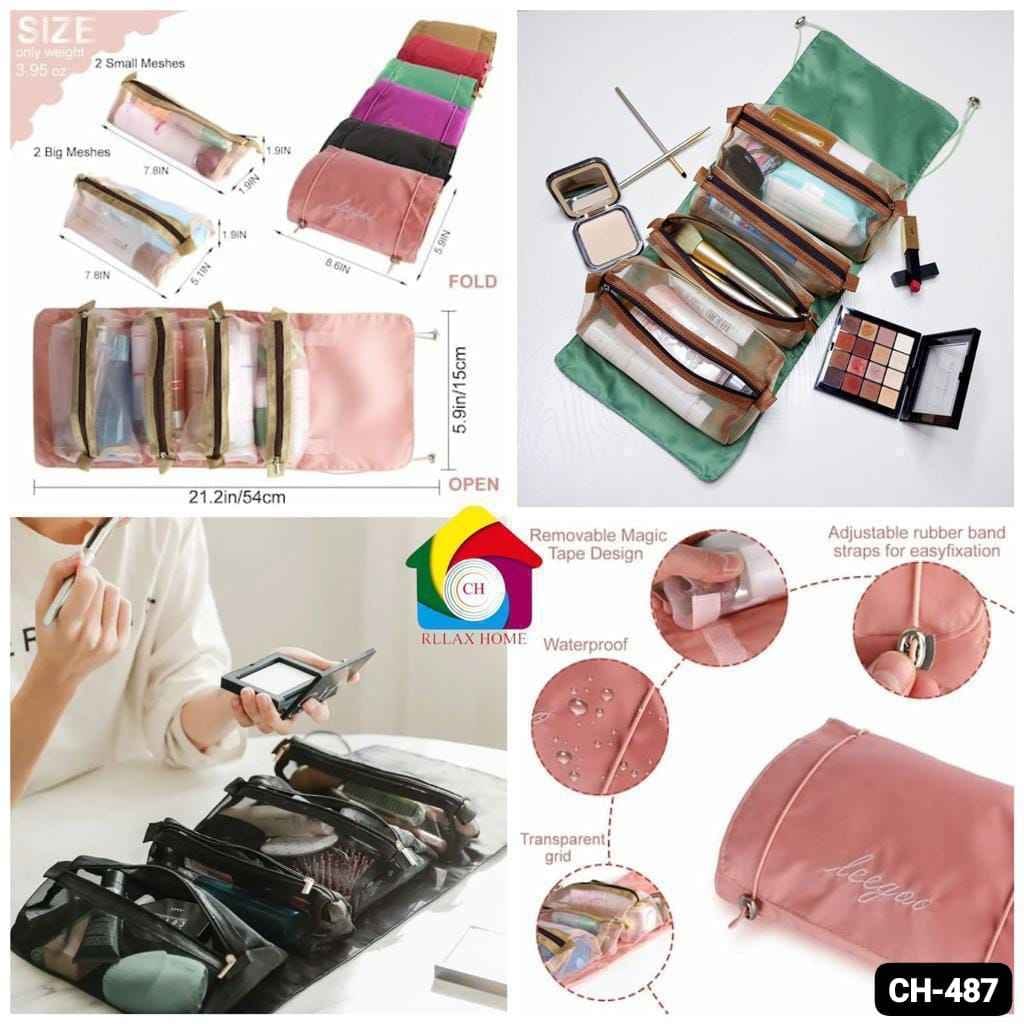 Roll-Up Makeup Bag