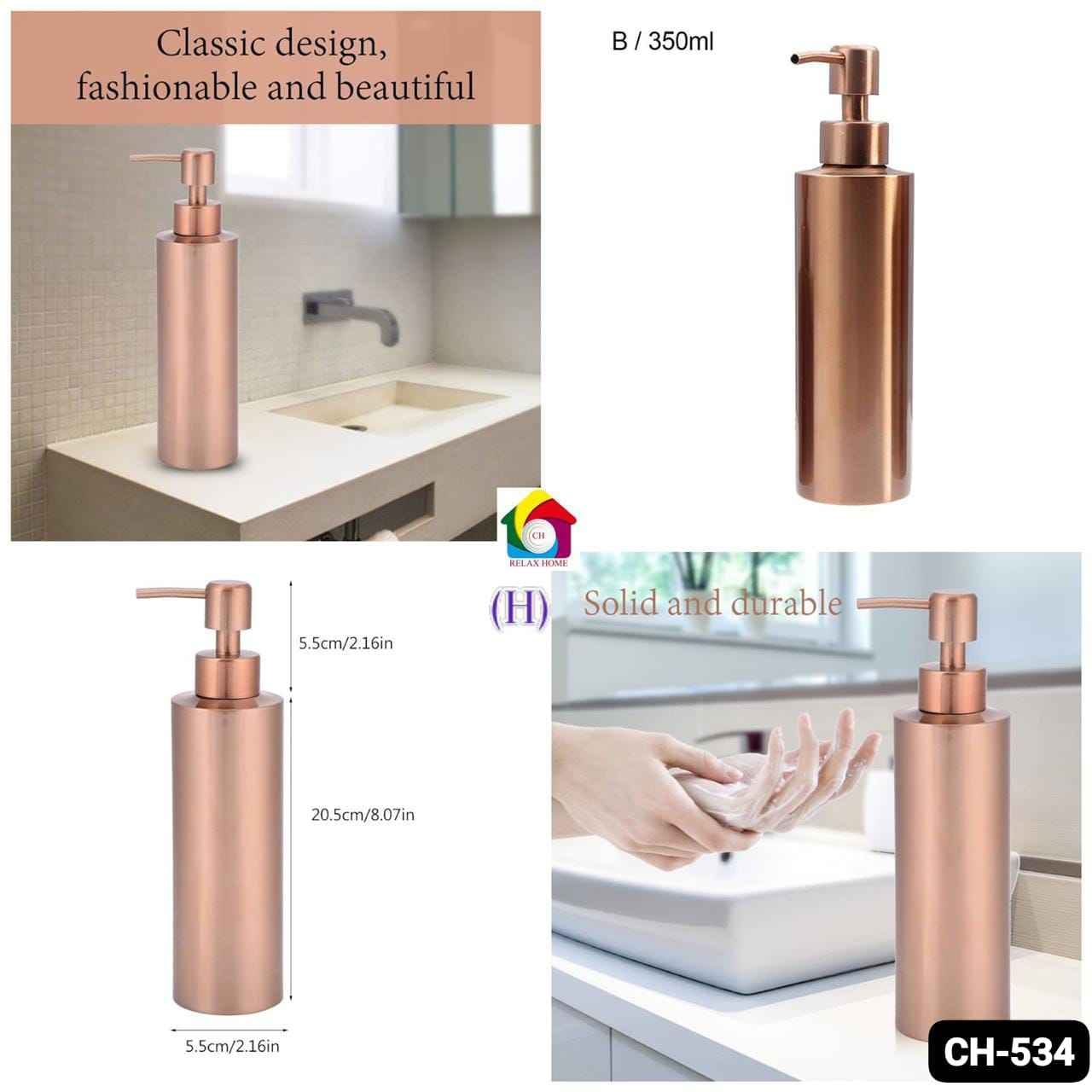 350ml SS soap dispense