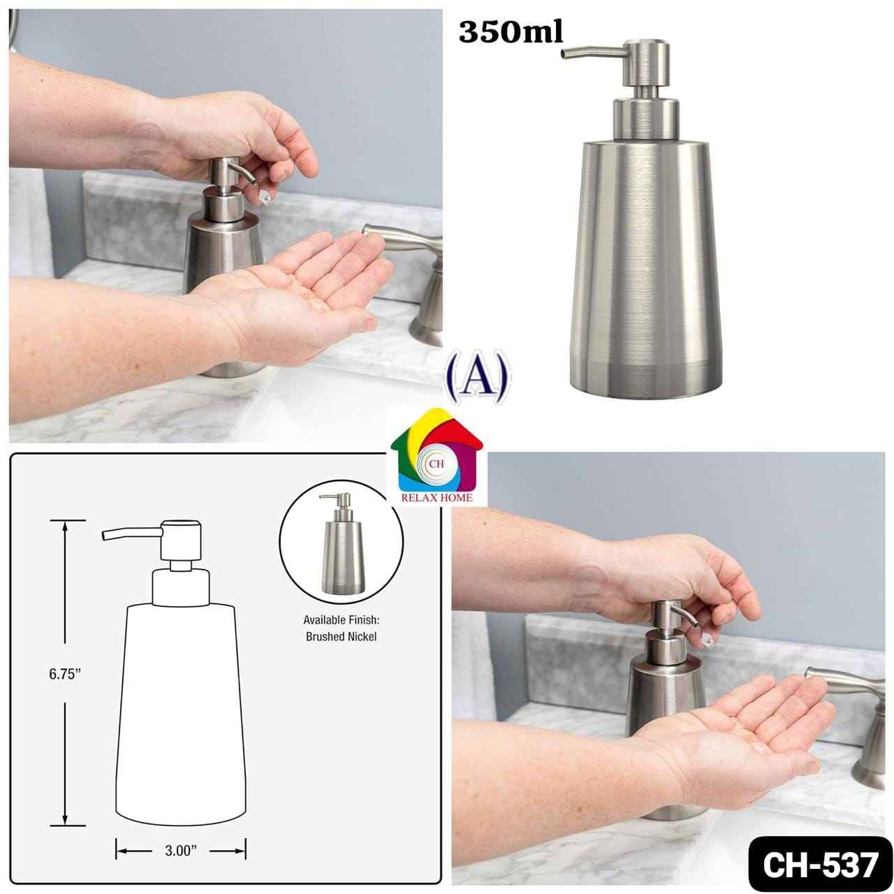 350ml SS soap dispense