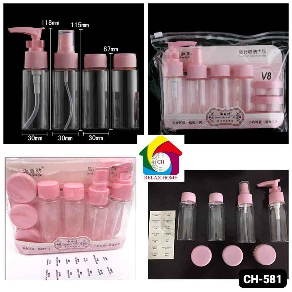 7Pcs Set Travel Bottle Set