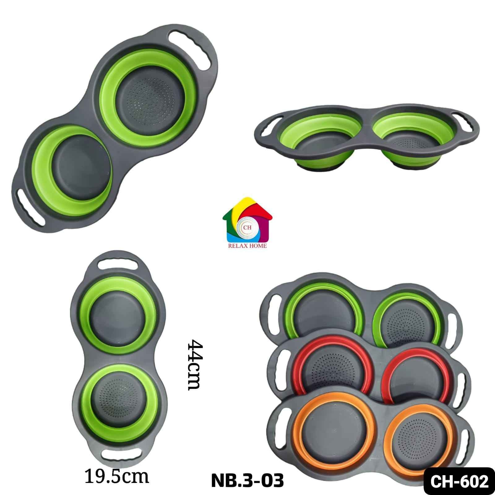 2in1 Silicone Round Vegitable Wash Basket