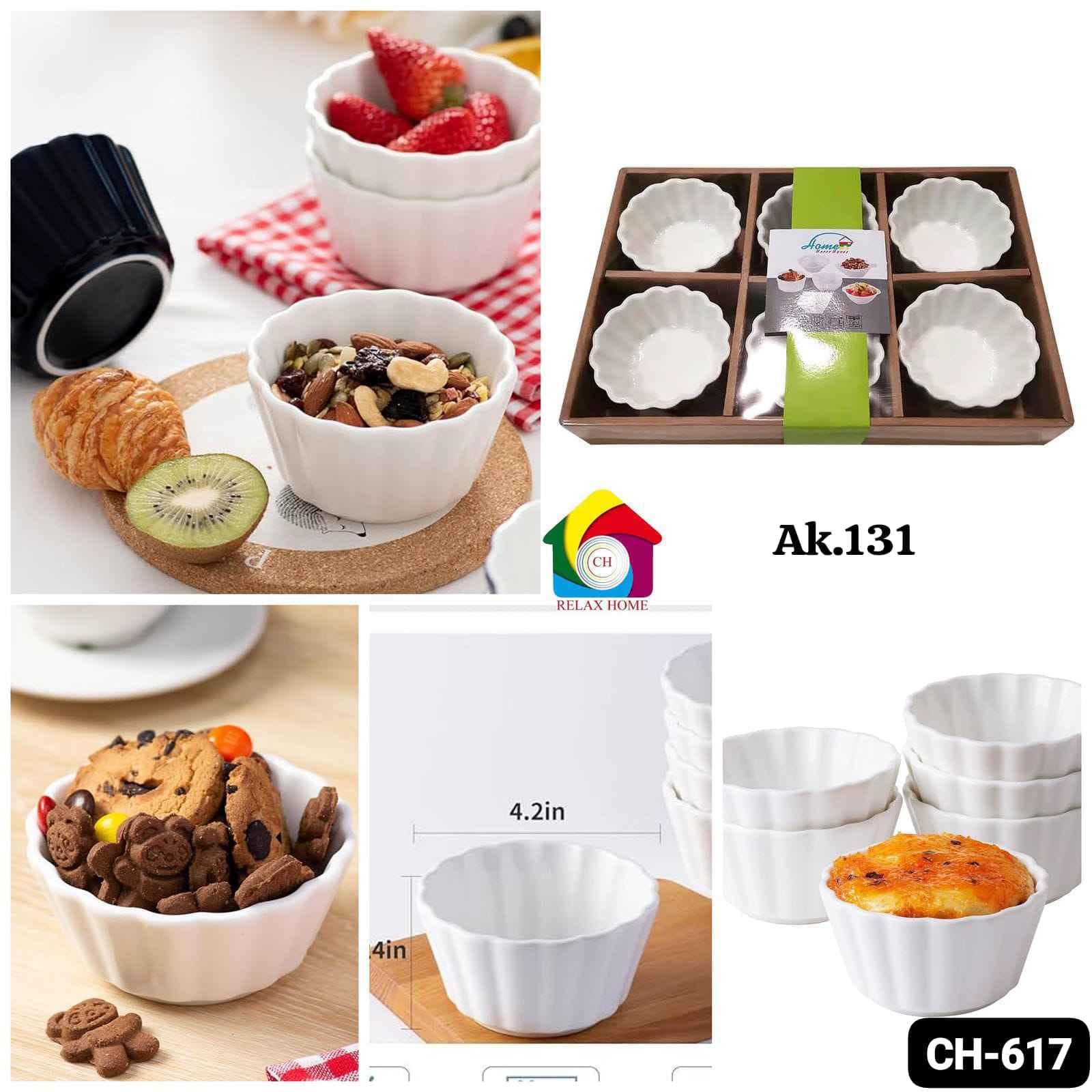 6pcs Ceramic Bowl