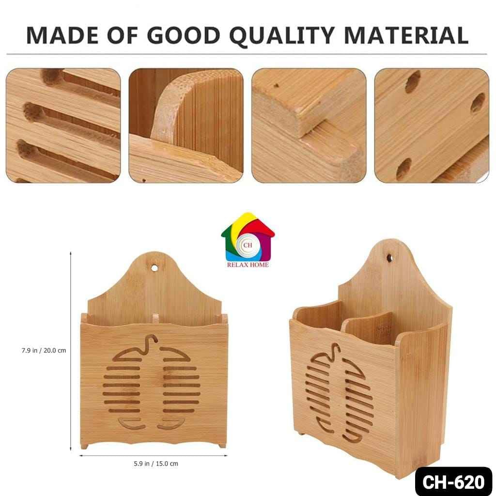 wooden cutlery storage box