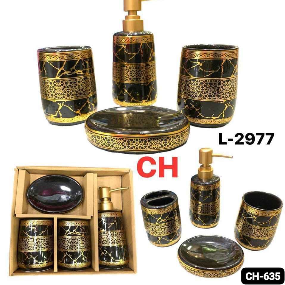 4pcs Ceramic Bathroom Set