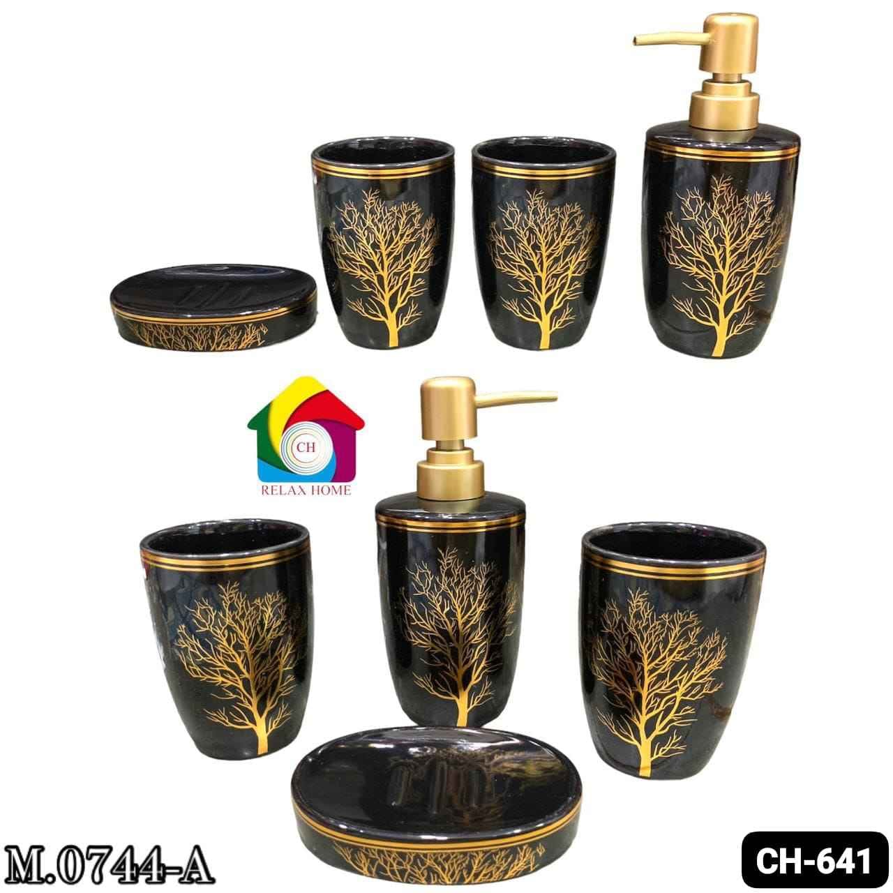 4pcs Ceramic Bathroom Set