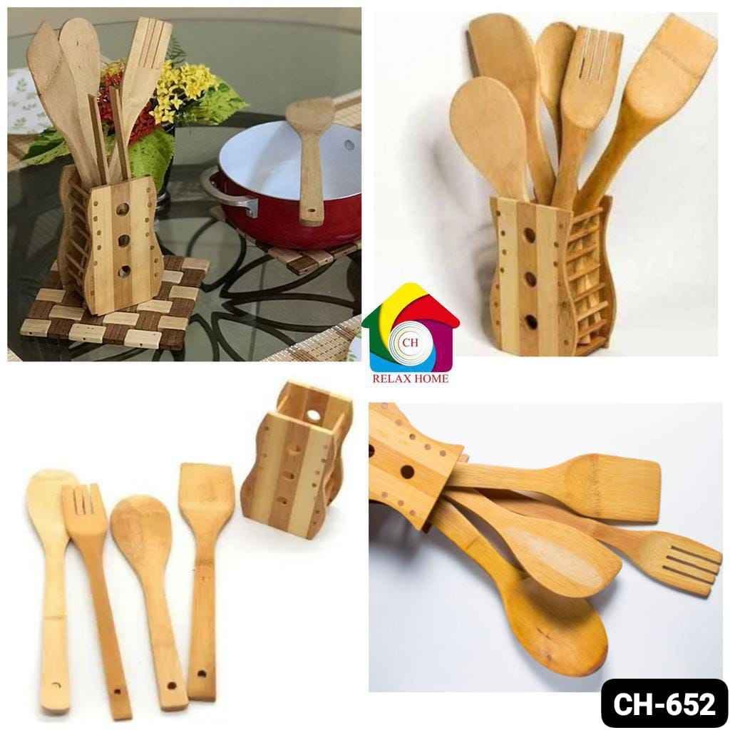 4pcs Wooden Spoons Set