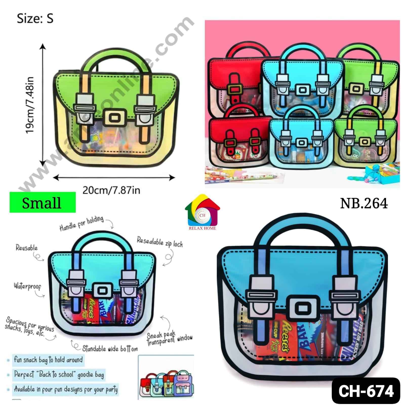 Small School Bag Shape Nut bag