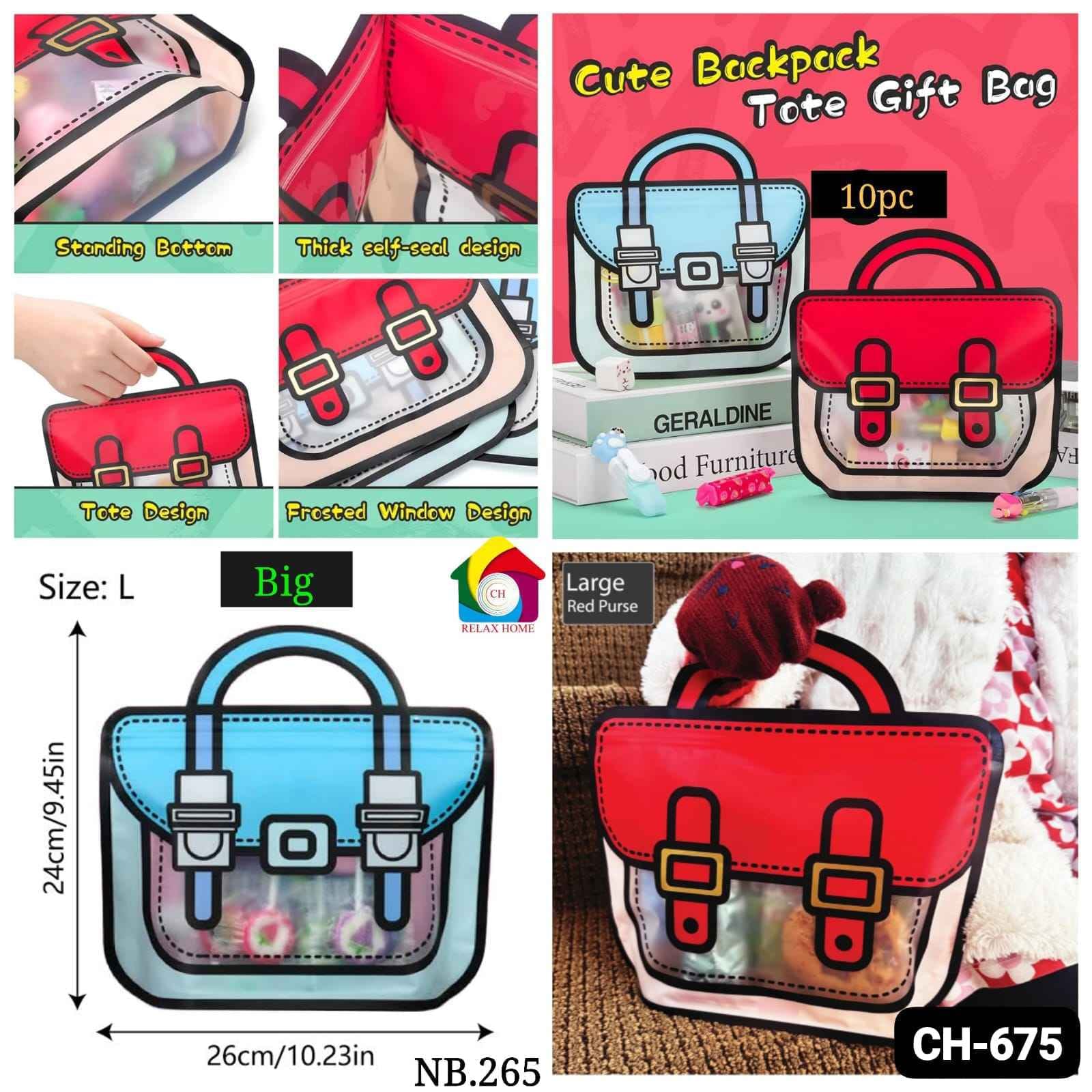 Big School Bag Shape Nut bag
