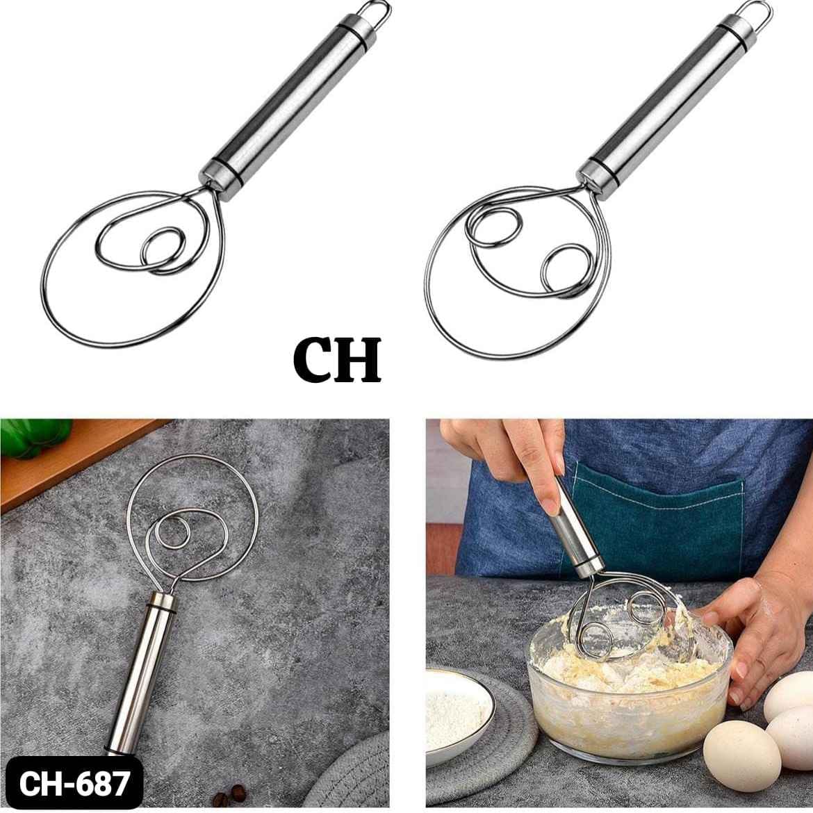 SS Dough Hand Mixer