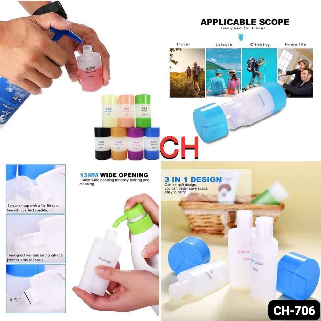 3in1 45 ml Silicone Lotion bottle