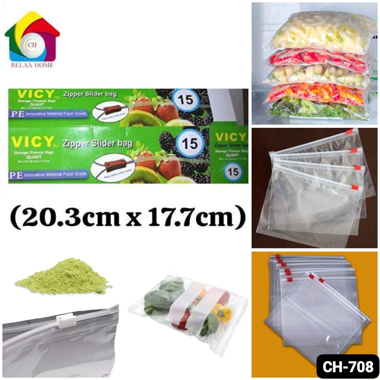 15pcs Zipper Bag