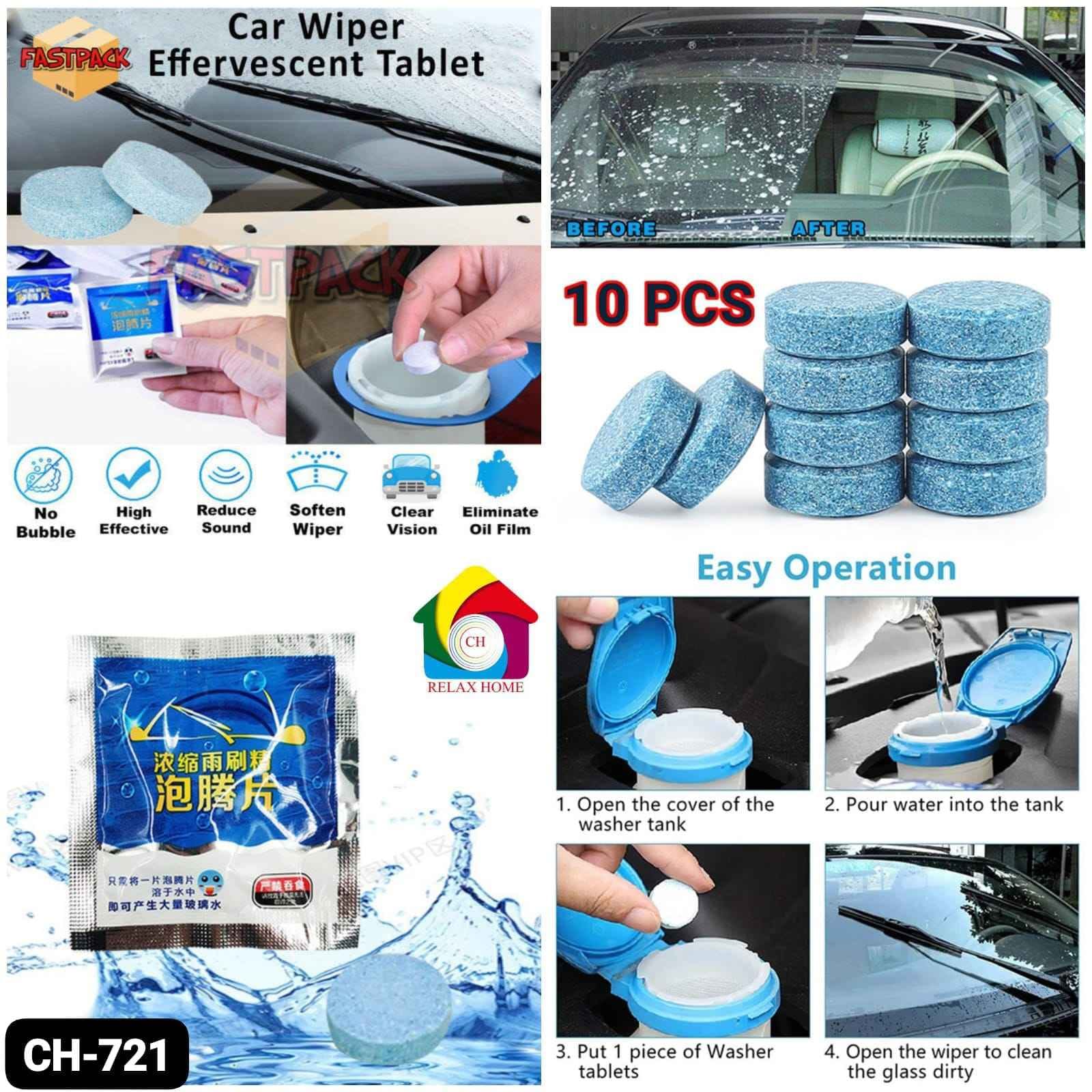 Car Glass Cleaning Tablet