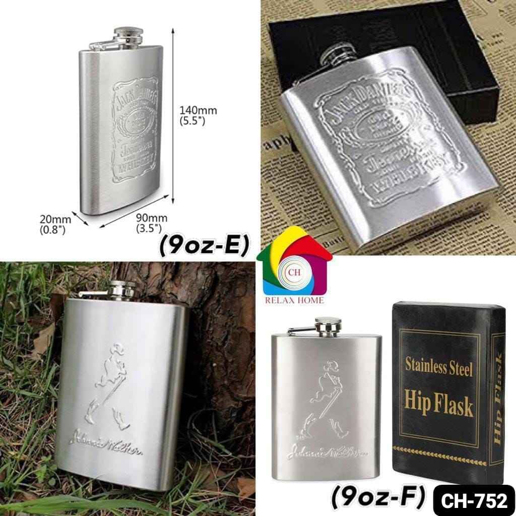 9oz Hip Flask JW-JD
