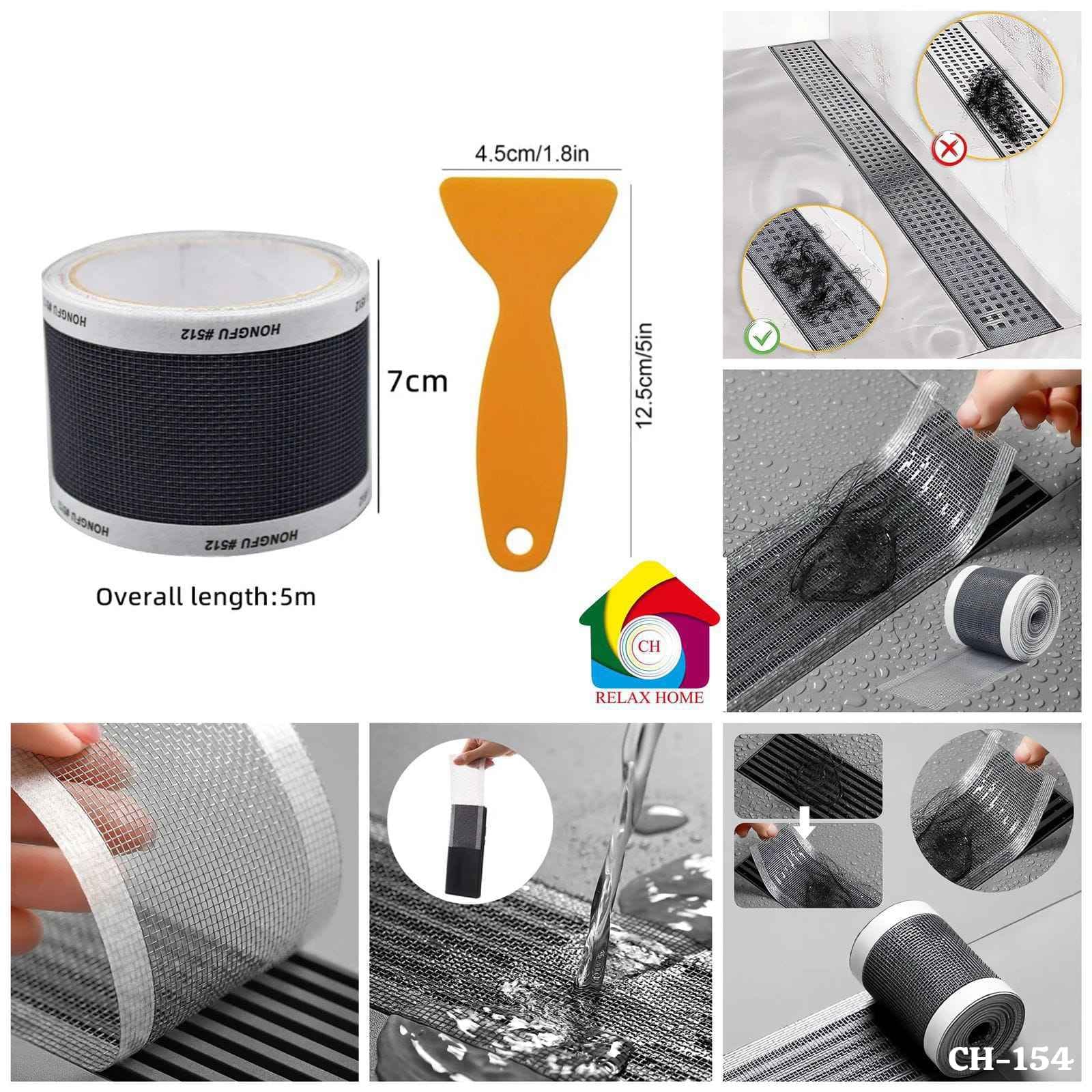 Drain Sticker Roll Tape