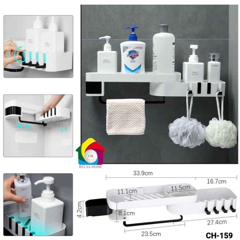 Folding bathroom corner stand