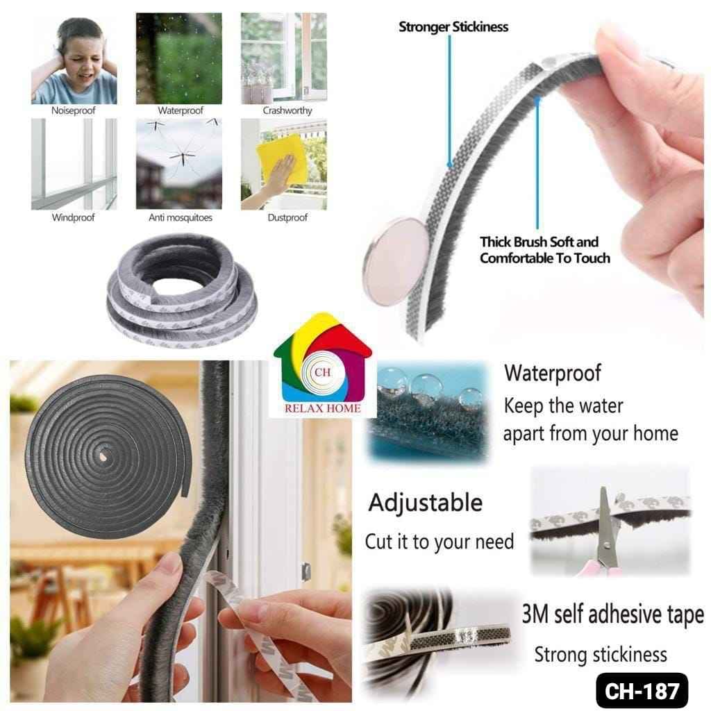 Weather Stripping for Door Brush Tape