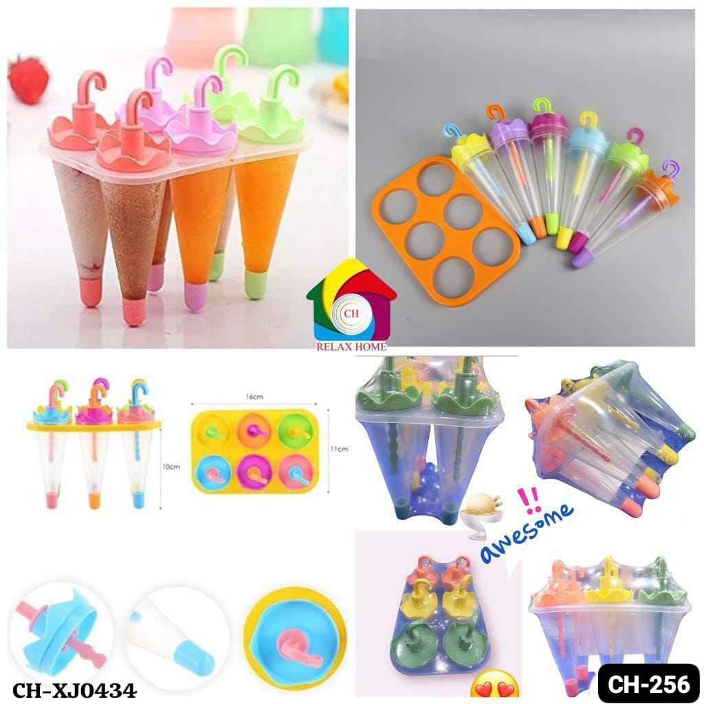 6pcs Umbrella Shape culfi maker