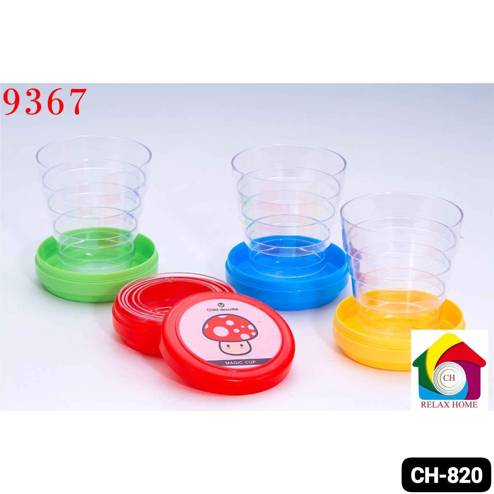 2pcs plastic folding cup