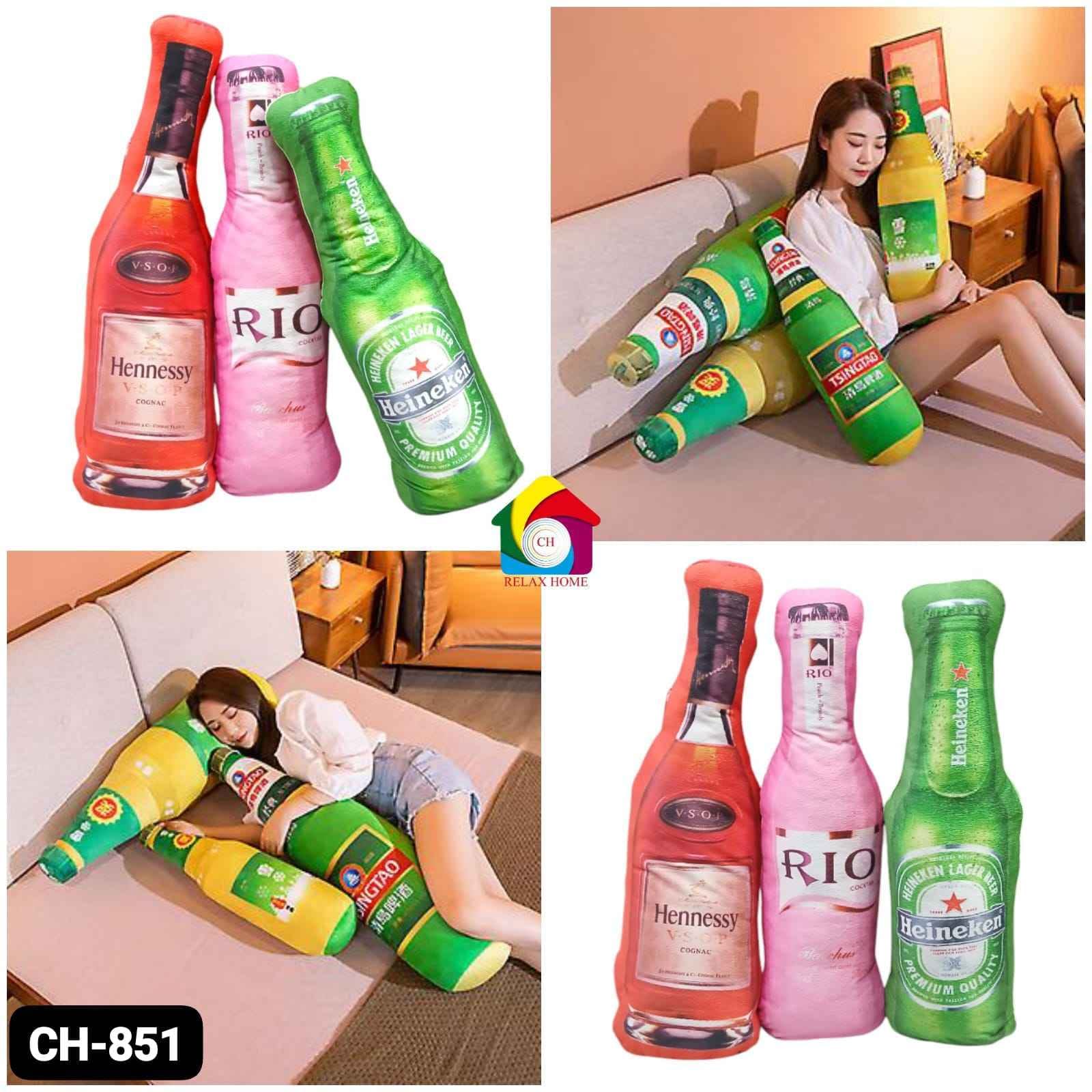 Bottle Cushion Pillow