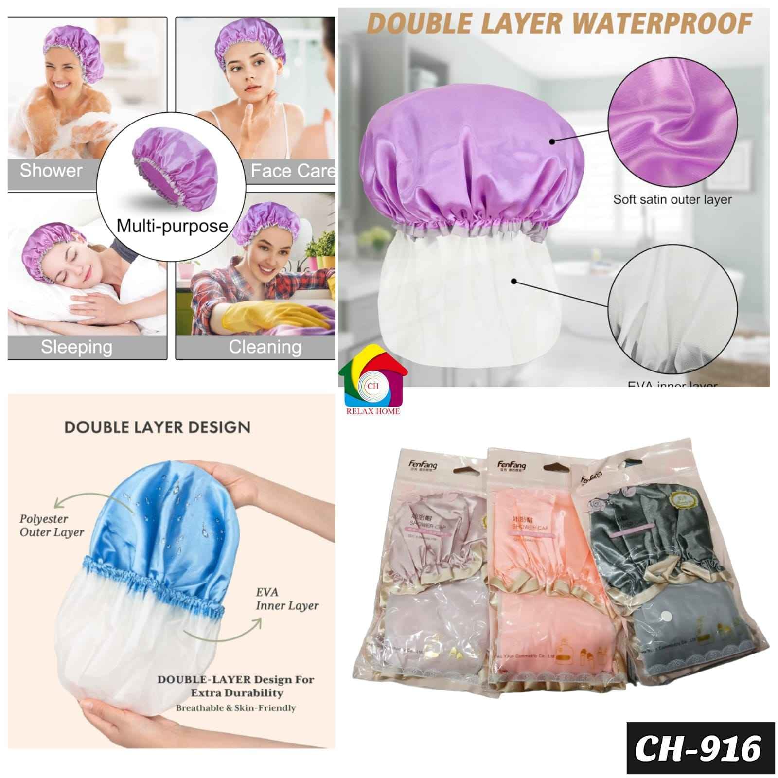 Double Shower Cap