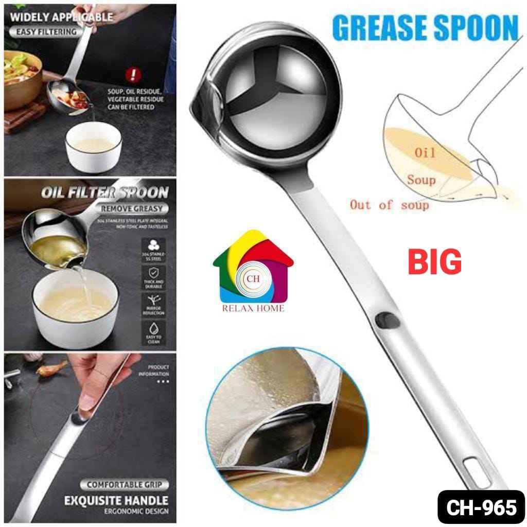 Big Stainless Steel Oil Filter Spoon