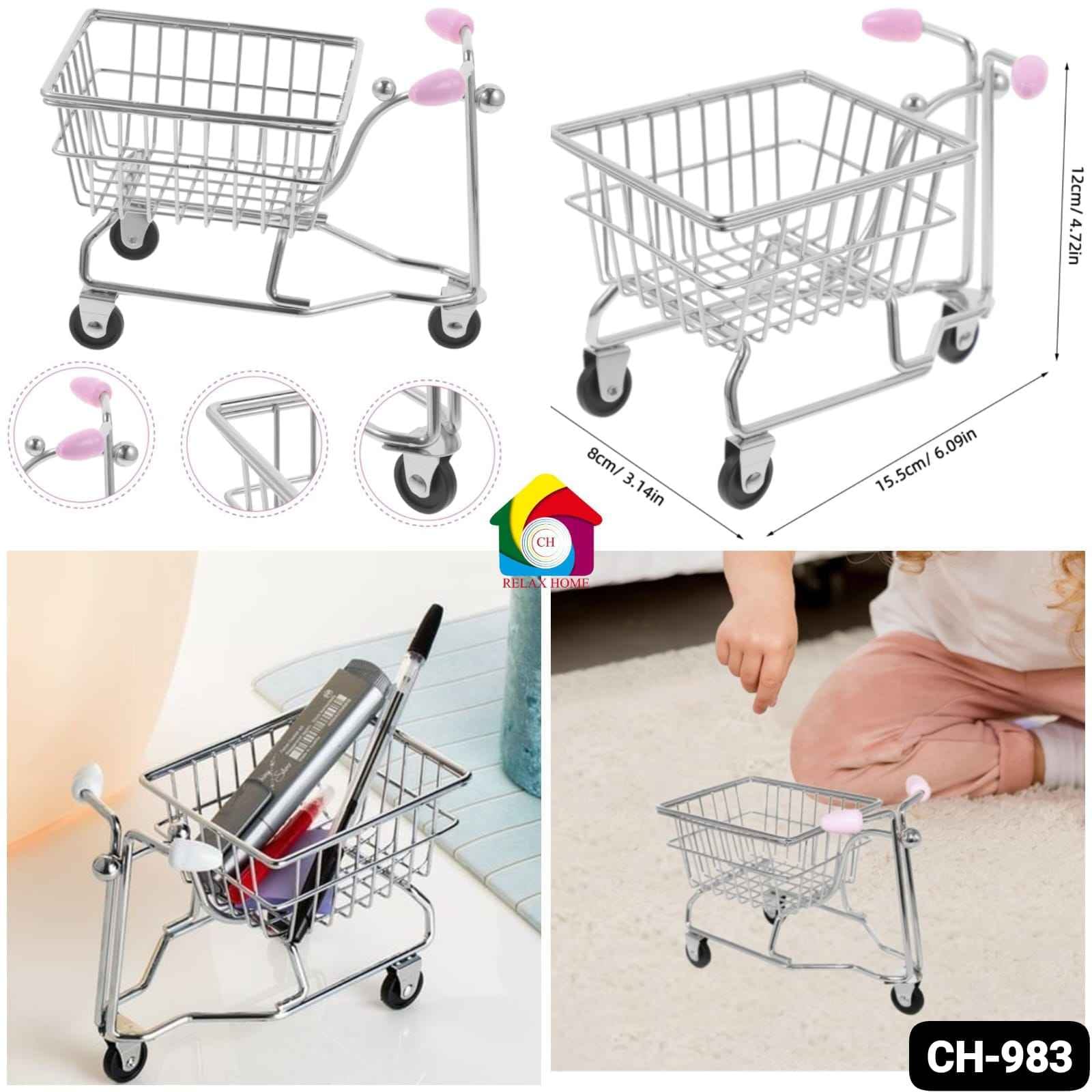 Stainless Steel Shopping Trolley