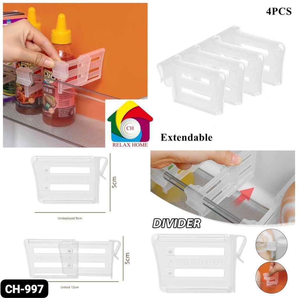 4pcs Fridge Divider