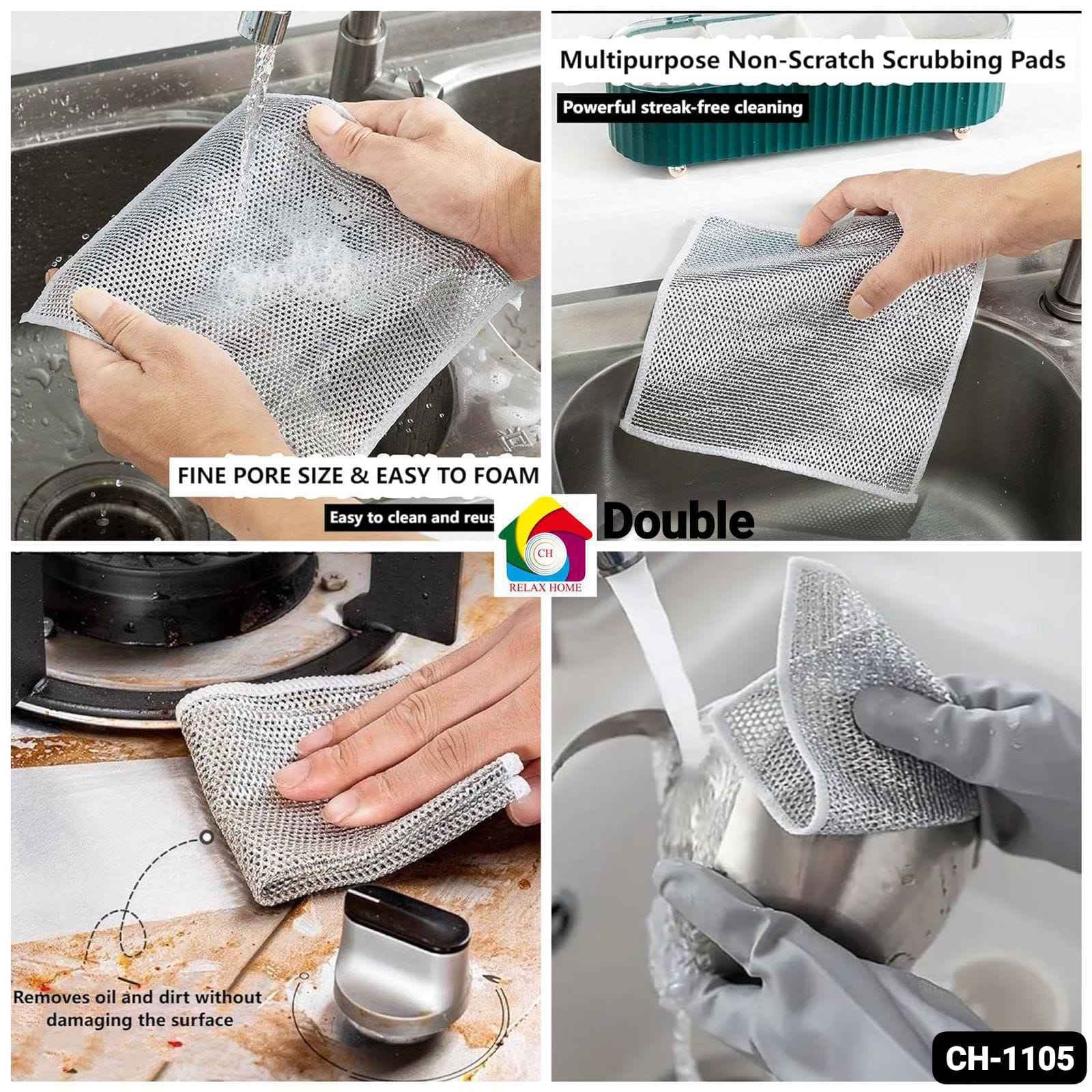 Double Stainless Steel Scrubber