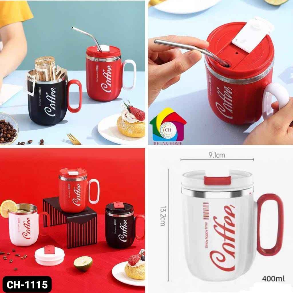 400ml Stainless Steel Coca-Cola Mug