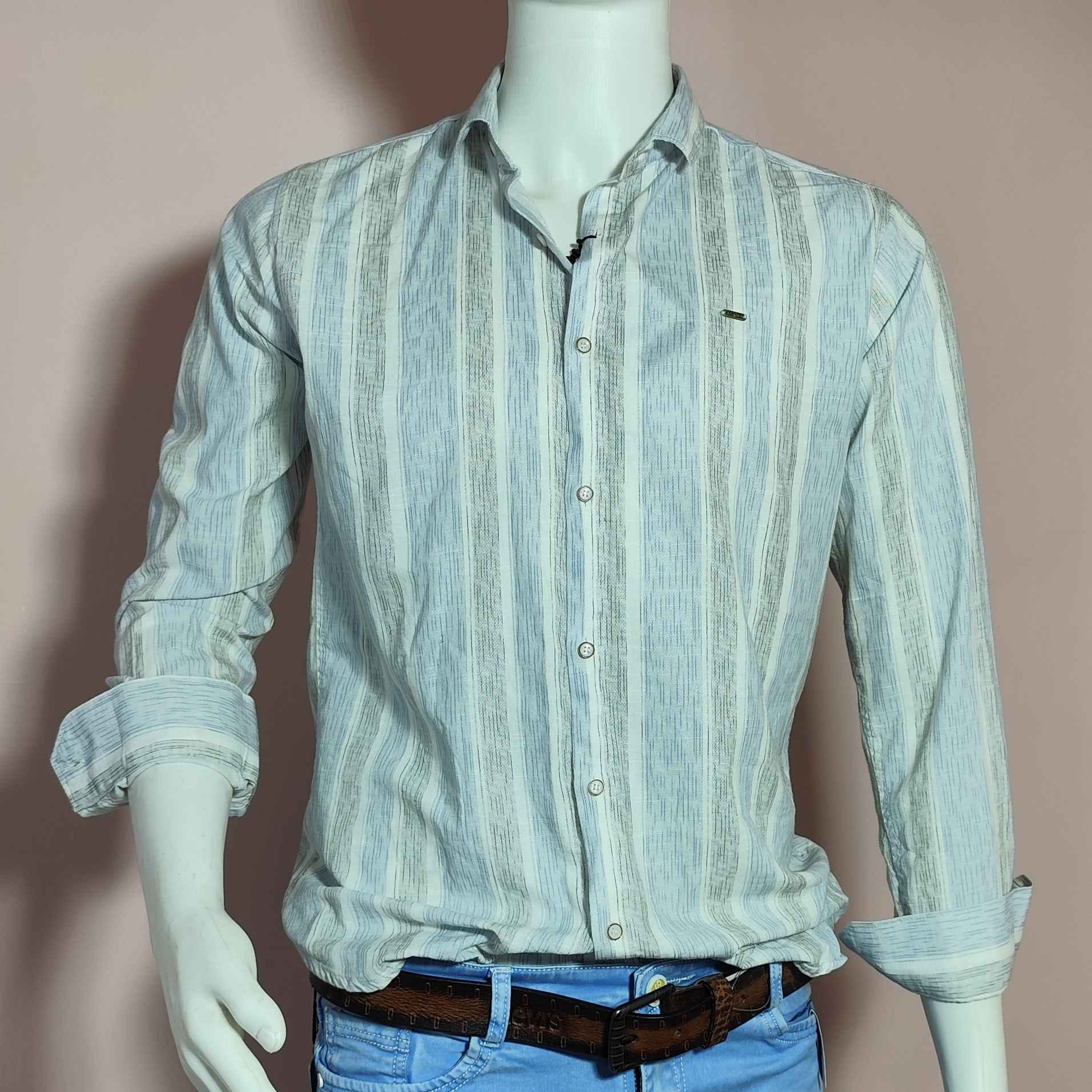 PRINTED LINEN FULL SLEEVE PREMIUM SHIRT