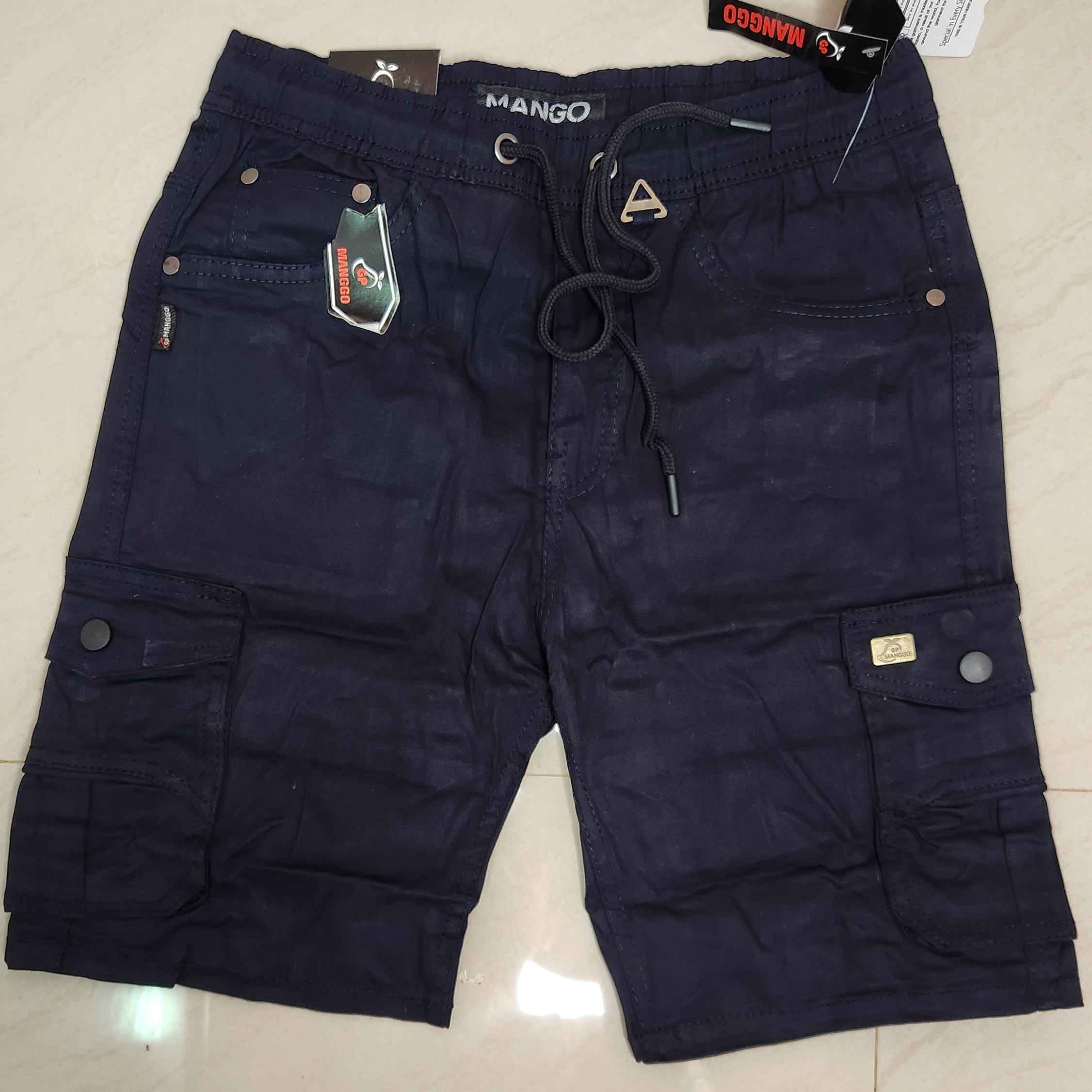 SIX POCKET PREMIUM CARGO SHORTS NAVY BLUE