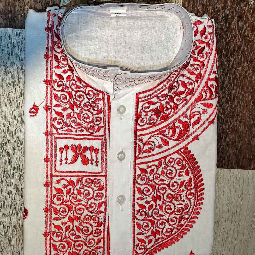 Men's Traditional Embroidered,Panjabi Kurta