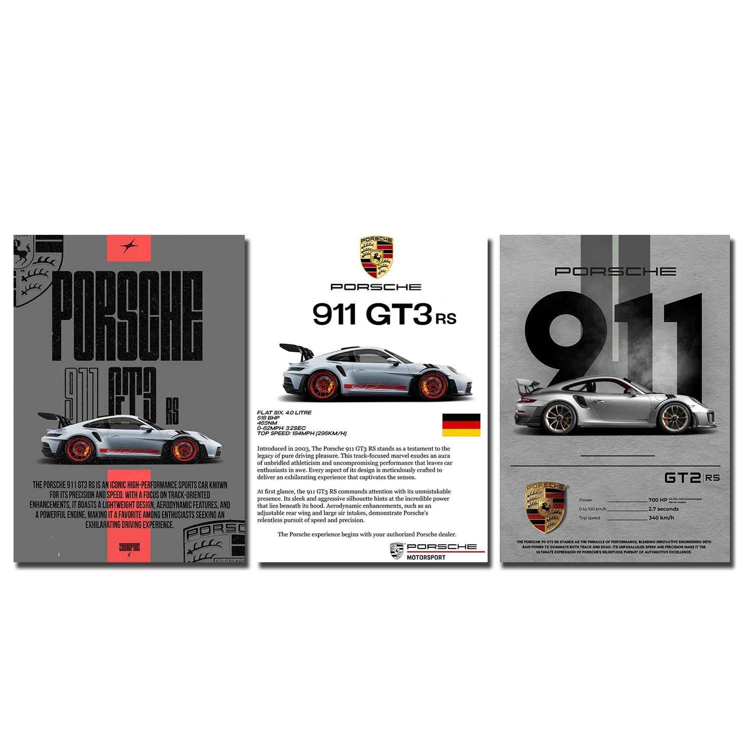 Porsche poster set