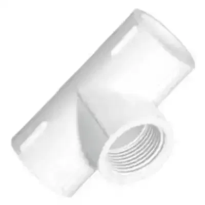 15mm tee u pvc thred