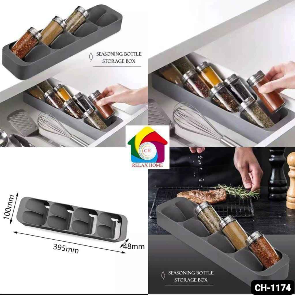 Eight Slots Drawer Seasoning Bottle
